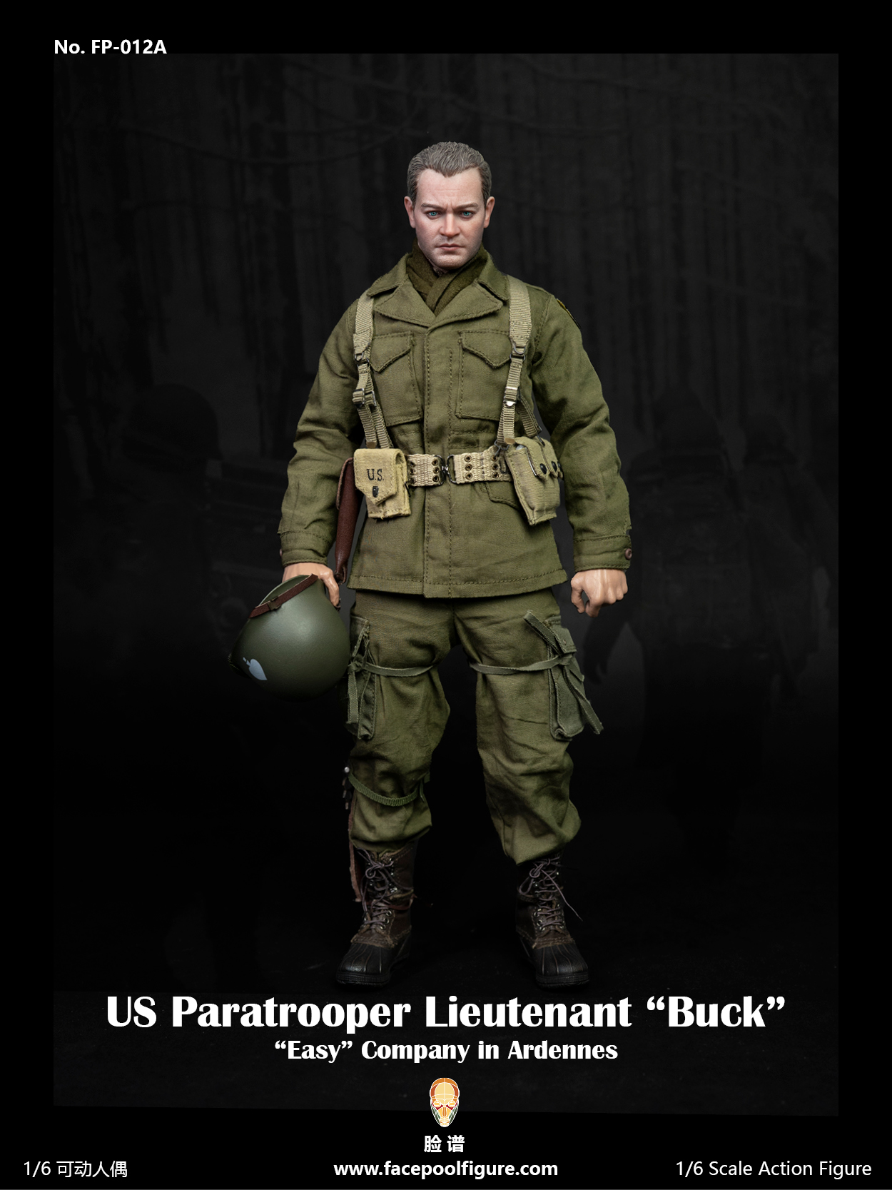 FP012 US Paratrooper Lieutenant Buck – Facepoolfigure Online Store