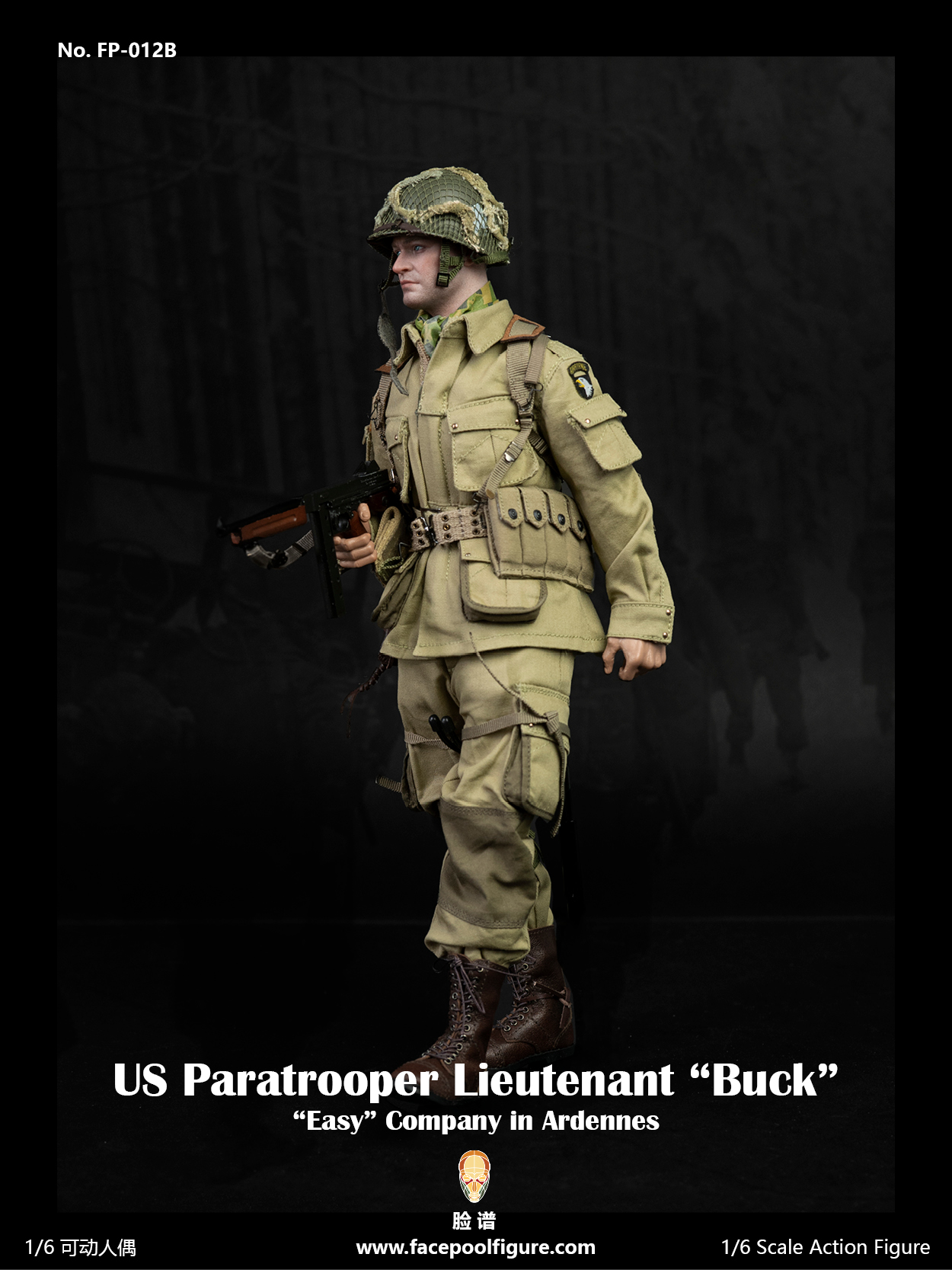 FP012 US Paratrooper Lieutenant Buck – Facepoolfigure Online Store