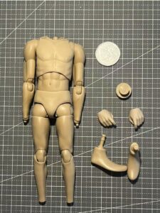 1/6 Children Nude Body with Feet & Hands & Head Connector FP016